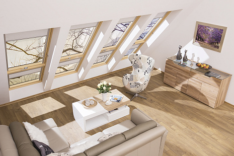 Объект из Мансардные окна Fakro FGH-V P2 GALERIA